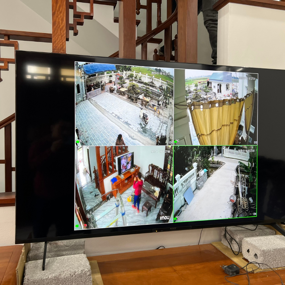 Đầu ghi hình ip 4 kênh hiviz HZ - 4104S1 hỗ trợ camera 6mp