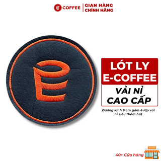 Đế lót ly chất liệu vải nỉ cao cấp 4 lớp siêu bền, thấm nước cực tốt hình tròn đường kính 9cm từ Lifeup E-COFFEE