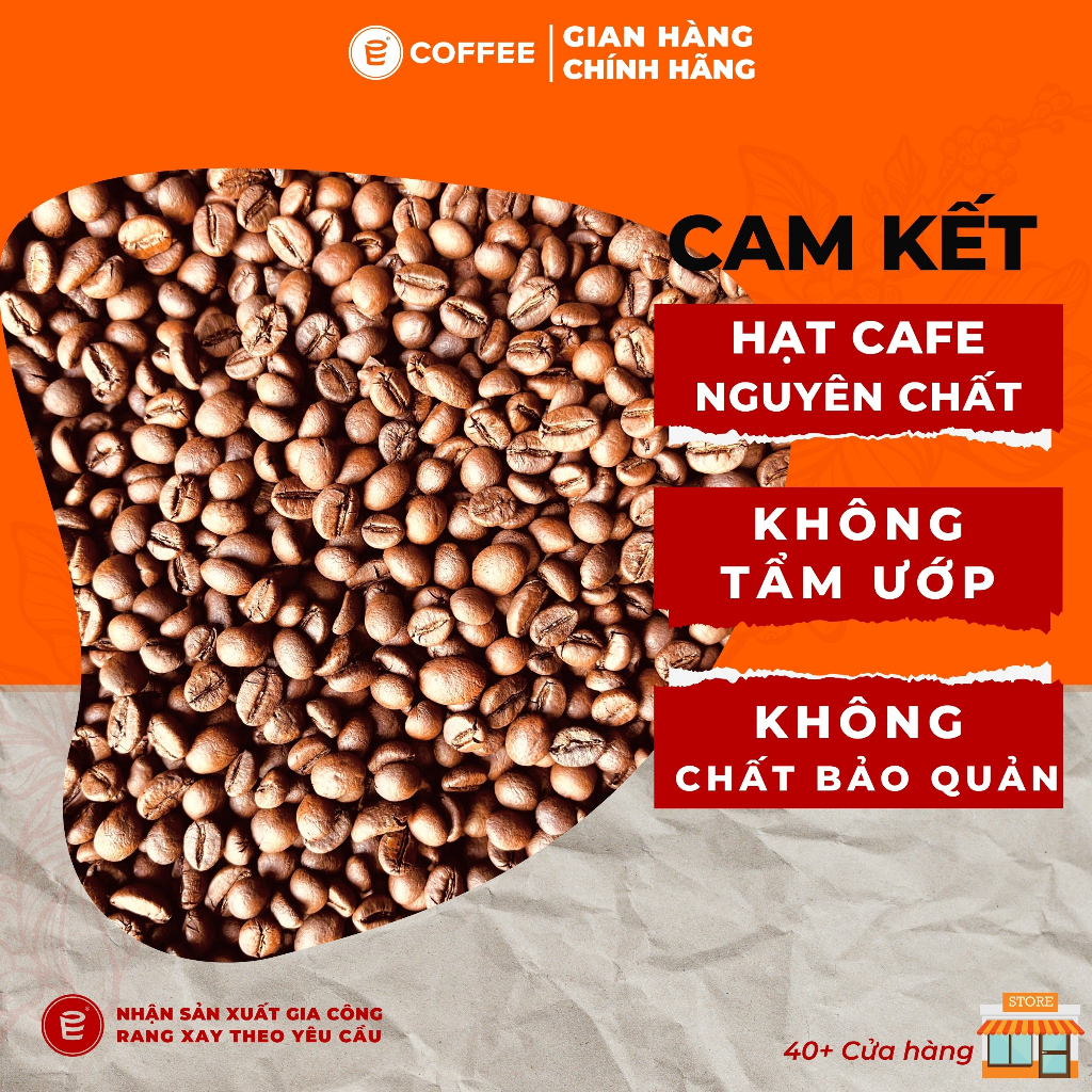 Cà phê Vietnamese Espresso sử dụng hạt cafe Robusta Honey rang mộc hương chocolate hậu ngọt từ E-COFFEE