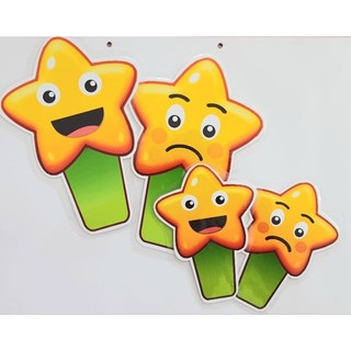 [Đồ dùng dạy học] Thẻ 2 mặt hình ngôi sao