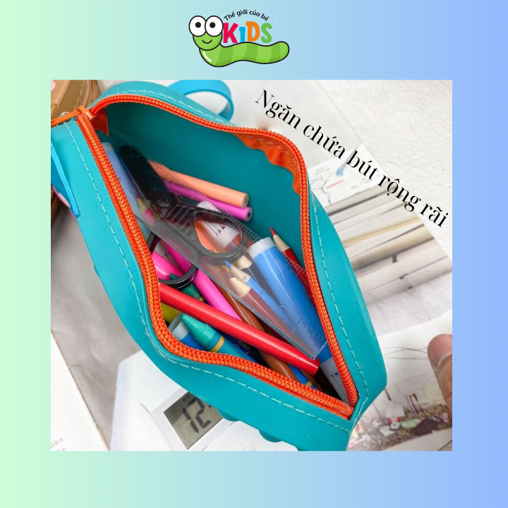 Hộp bút POP IT, ví đựng bút SILICON tặng kèm móc khóa nhiều mẫu, cho bé bóp bong bóng xả stress - HỘP BÚT POP IT