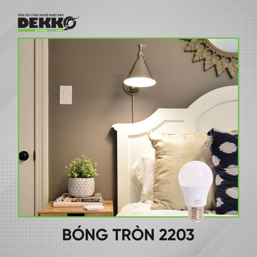 Bóng Đèn LED tròn, Bóng LED trang trí, Bóng Đèn ngủ 5w Dekko siêu sáng