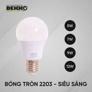 Bóng Đèn LED tròn, Bóng LED trang trí, Bóng Đèn ngủ 5w Dekko siêu sáng, siêu tiết kiệm điện