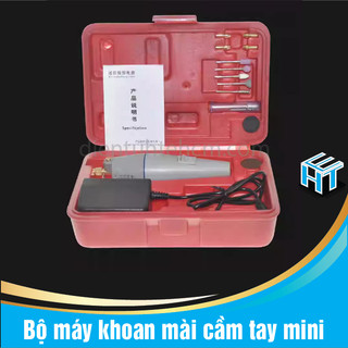Bộ máy khoan mài cầm tay mini