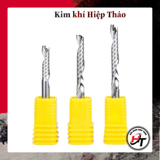 Mũi phay CNC dao cắt cnc gỗ mdf xoắn 1 me lưỡi thân 2 3 4 6 mm MCCNC-XV-TQ