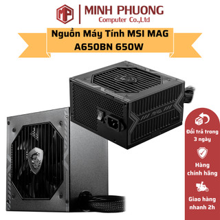 Nguồn máy tính msi mag a650bn 650w - hàng chính hãng - bảo hành 3 năm