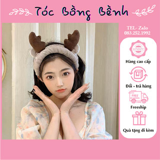 Băng Đô Rửa Mặt Trang Điểm, Băng Đô Vải Cài Tóc Hàn Quốc vải nhung nhiều hình xinh xắn Tocbongbenh