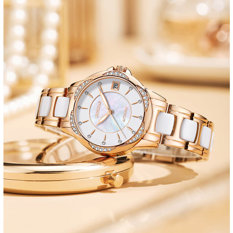 Đồng hồ nữ chính hãng LEONIDAS LD80129-1 Kính sapphire ,chống xước ,Chống nước 50m ,Bảo hành 24 tháng,Máy cơ (automatic)