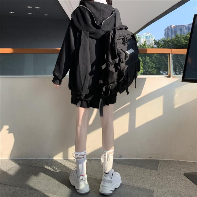 Áo len cardigan nữ thu đông có mũ, áo khoác len dài tay dáng rộng có mũ tai thỏ dễ thương 4894