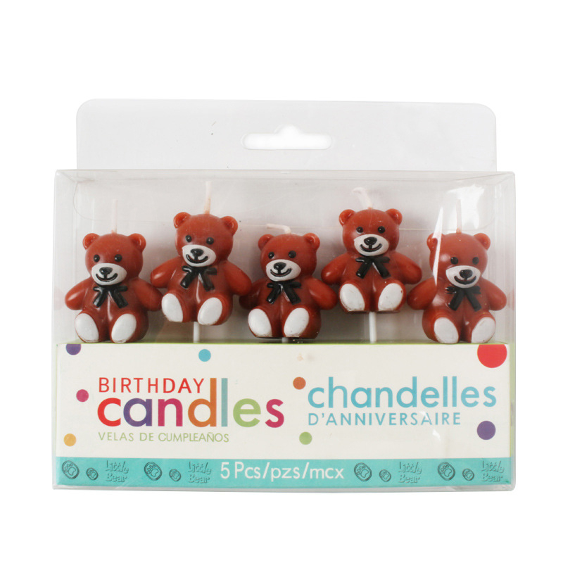 - Nến Gấu -Trang trí bánh sinh nhật bánh kem