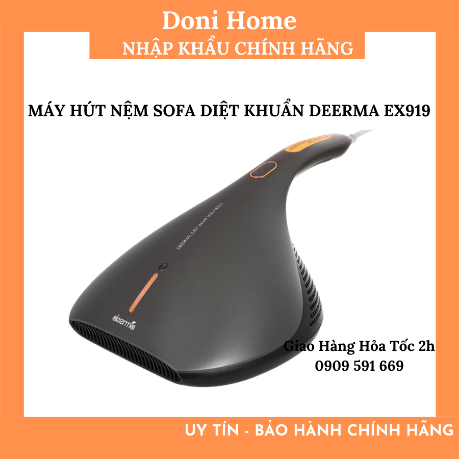 Máy hút bụi đệm giường Deerma EX919 450W Lực hút mạnh 1300kPa|BH 6 tháng