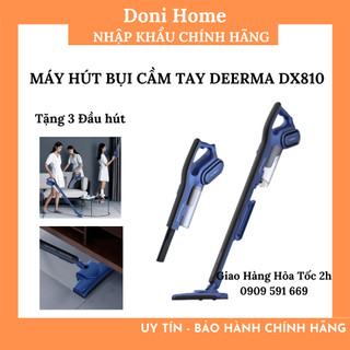 Máy hút bụi cầm tay Deerma DX810/ Lực hút mạnh 15kPa