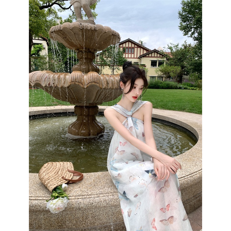 Đầm suông voan Butterfly Dress