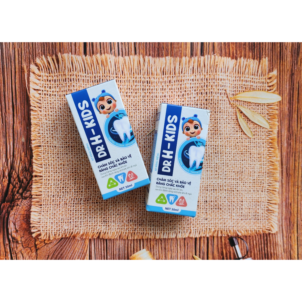 Xịt Chống Sâu Răng DRH - KIDS Chính Hãng Cho Bé Sơ Sinh Trở Lên Giúp Bảo Vệ Và Làm Sạch Răng, Ngừa Mảng Bám