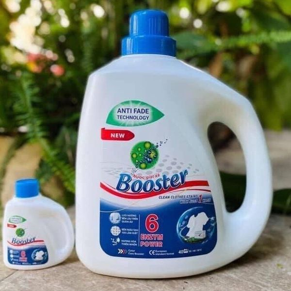 Nước giặt xả 2 trong 1 Booster - Hương thơm bền lâu, giữ màu quần áo