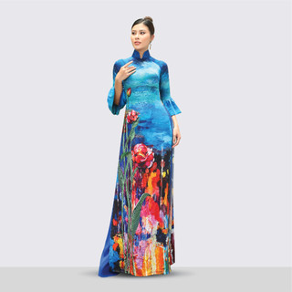 Vải Áo Dài Thái Tuấn Hương Thơm Kháng Khuẩn Họa Tiết Sang Trọng | ASBA720-236-G2P