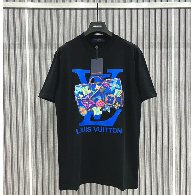 Áo Thun Nam- Áo Phông Nam L.V Cao Cấp In Hình Đẹp Vải Dày Dặn Mẫu Hot