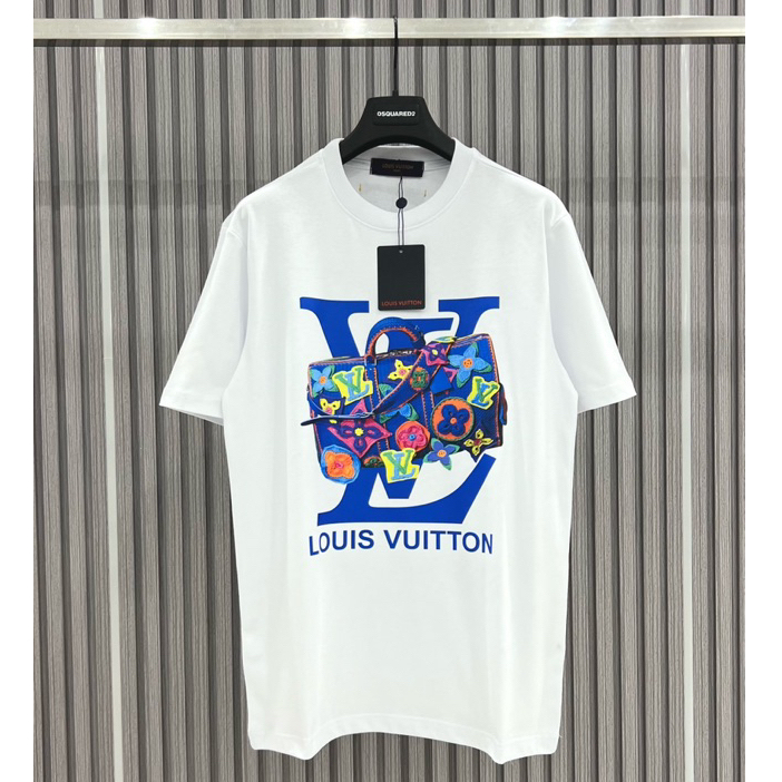 Áo Thun Nam- Áo Phông Nam L.V Cao Cấp In Hình Đẹp Vải Dày Dặn Mẫu Hot