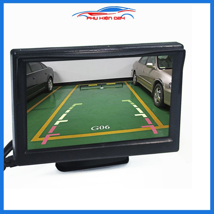 Màn hình camera lùi LCD 5 Inch full HD,đầu vào video: AV1, AV2, ưu tiên đảo ngược