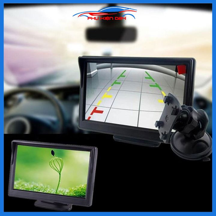 Màn hình camera lùi LCD 5 Inch full HD,đầu vào video: AV1, AV2, ưu tiên đảo ngược