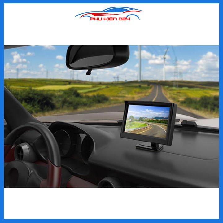 Màn hình camera lùi LCD 5 Inch full HD,đầu vào video: AV1, AV2, ưu tiên đảo ngược