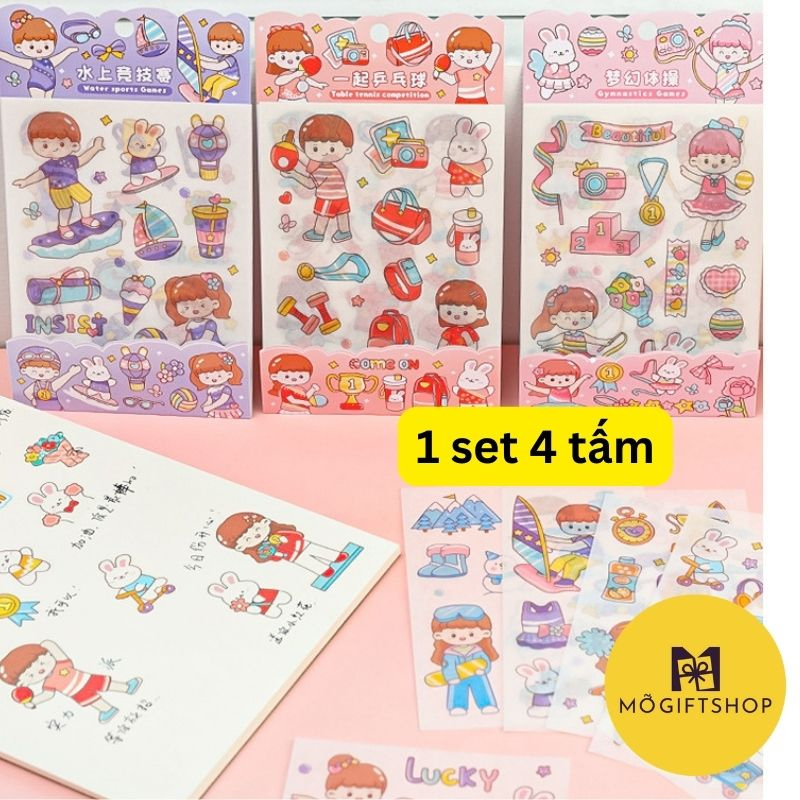Sticker trang trí dễ thương cute
