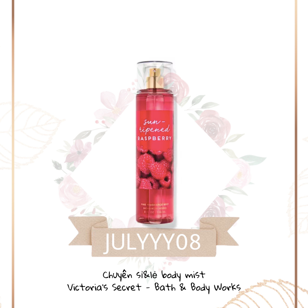 Xịt Thơm Toàn Thân Sun Ripened Raspberry 30ml/50ml/100ml/fullsize236ml +jɥȽÿ08+