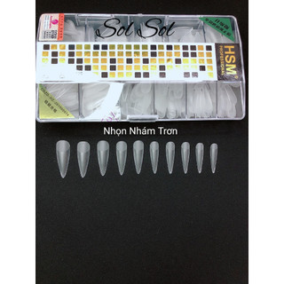 Móng úp lẻ size hsm - phom nhọn nhám trong