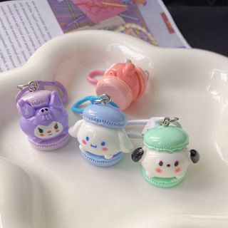 Beautycoco🍊Móc Khóa Ba Chiều Hình Cún Kuromi Cinnamon Màu Macaron Dễ Thương Phong Cách Nhật Bản Dành Cho Bạn Gái