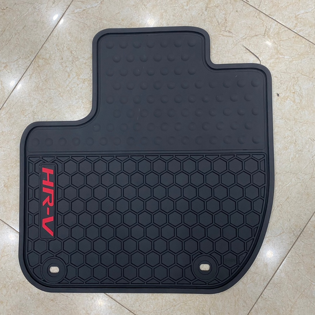 Thảm lót sàn cao su xe Honda HRV 2018 đến 2023 màu đen, hàng cao su đúc không mùi
