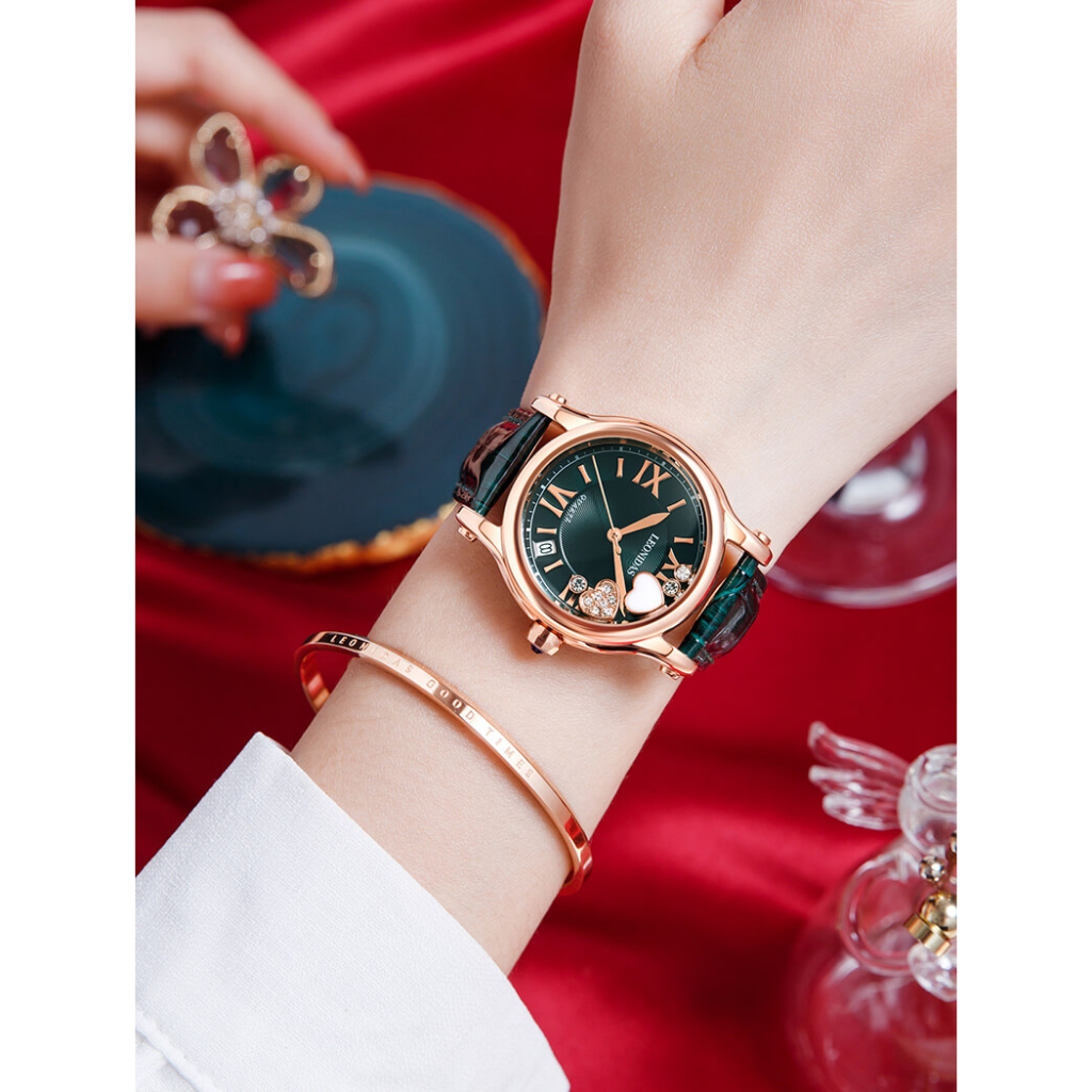 Đồng hồ nữ chính hãng LEONIDAS LD80171-2 Kính sapphire ,chống xước ,Chống nước 30m ,Bảo hành 24 tháng,Máy điện tử(Pin),d
