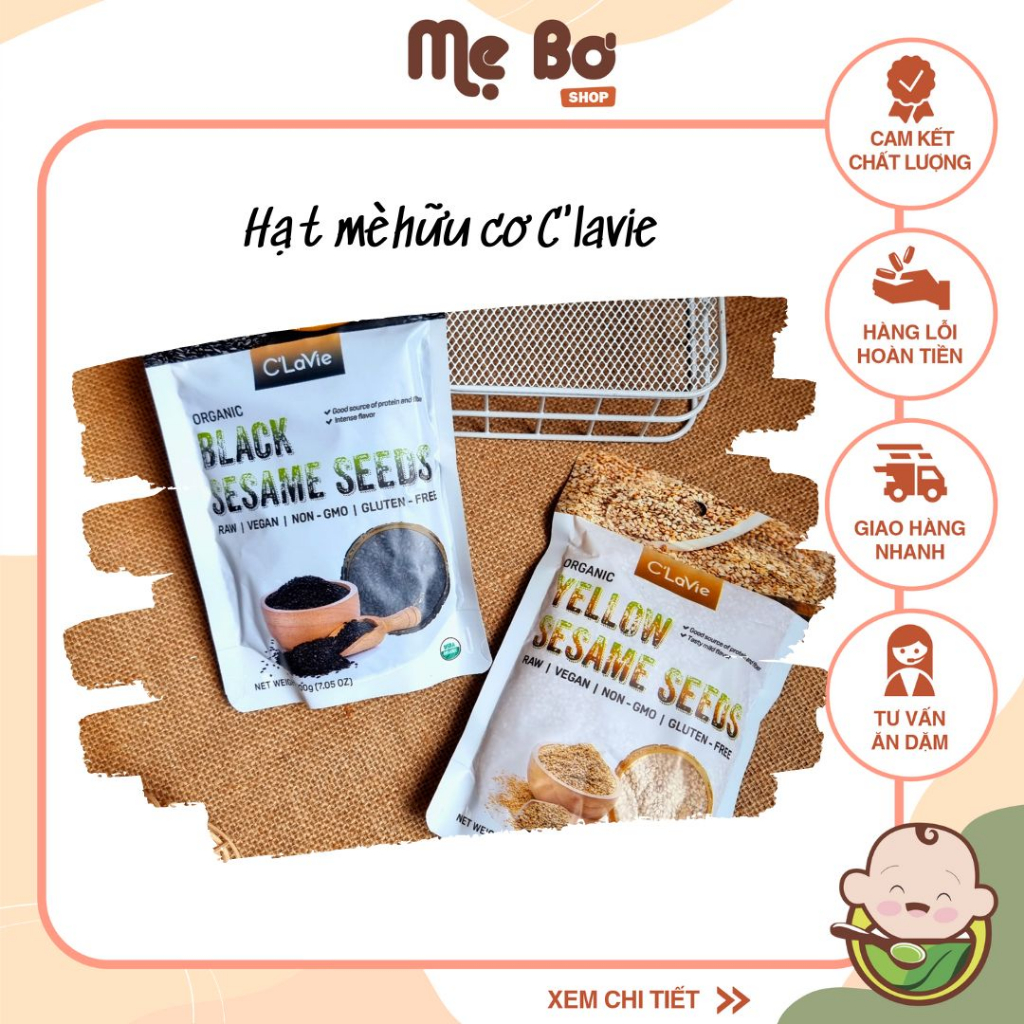 HẠT MÈ ĐEN/ MÈ VÀNG HỮU CƠ 50g/200g