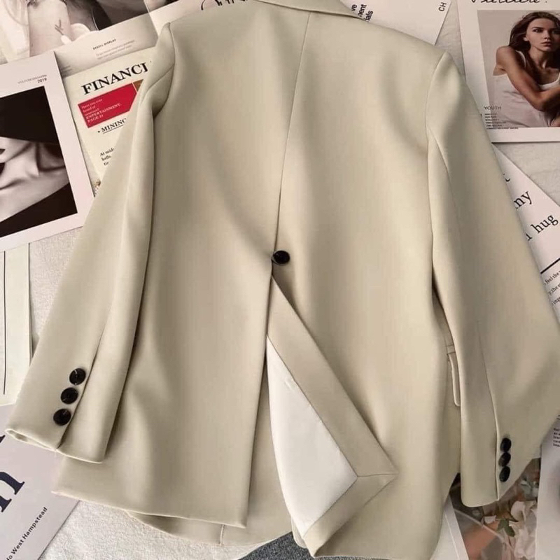 Áo blazer 2 cúc xẻ lưng hot hit hàng QC 2023