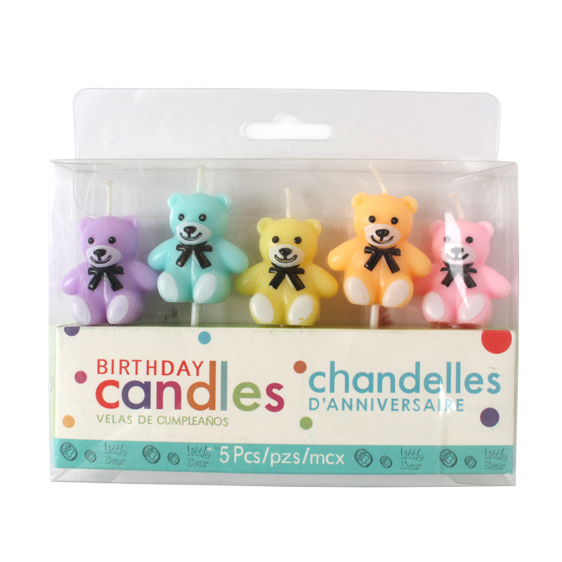 - Nến Gấu -Trang trí bánh sinh nhật bánh kem