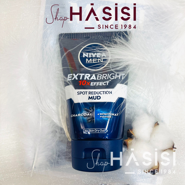 Sữa Rửa Mặt Sáng Da & Mờ Thâm NIVEA - Men Extra Bright 10X Effect Spot Reduction Mud 100g