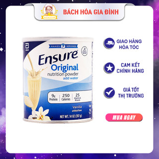 Sữa bột ensure mỹ original nutrition powder 400g, hàng chuẩn air