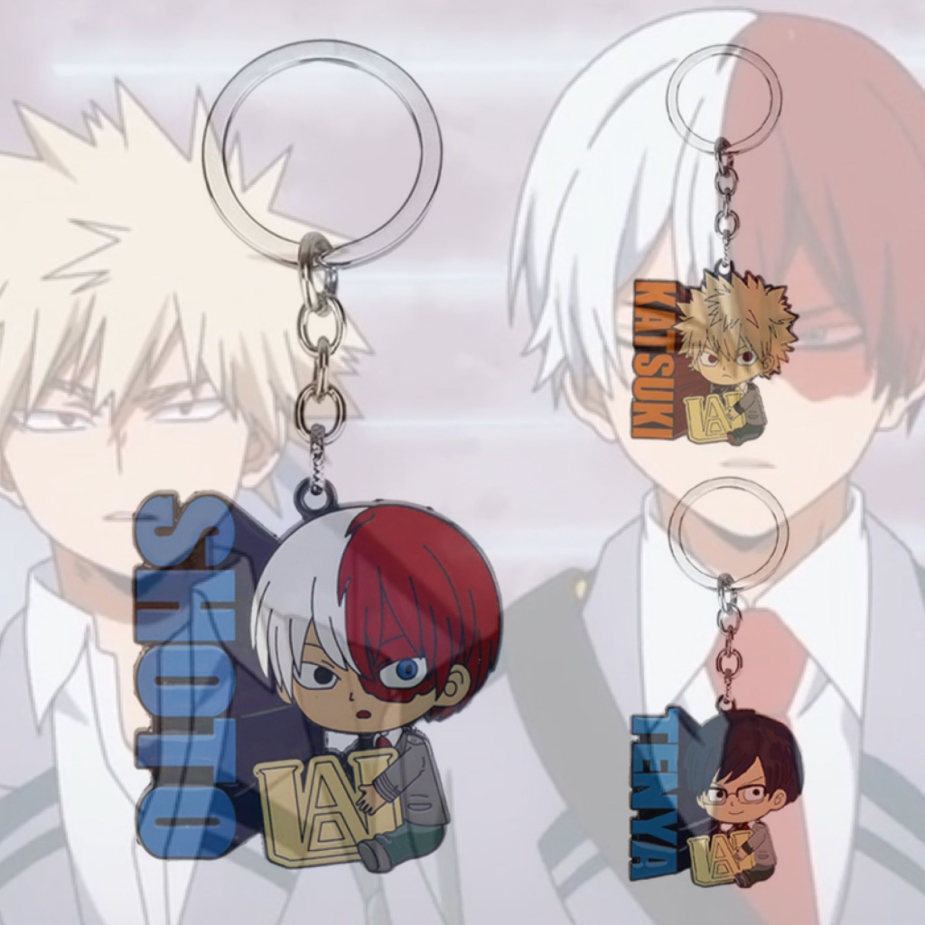 Móc Khoá Anime Shoto Bakugo Phim My Hero Cute Cặp Đôi Gắn Xe Máy Ô Tô PK86