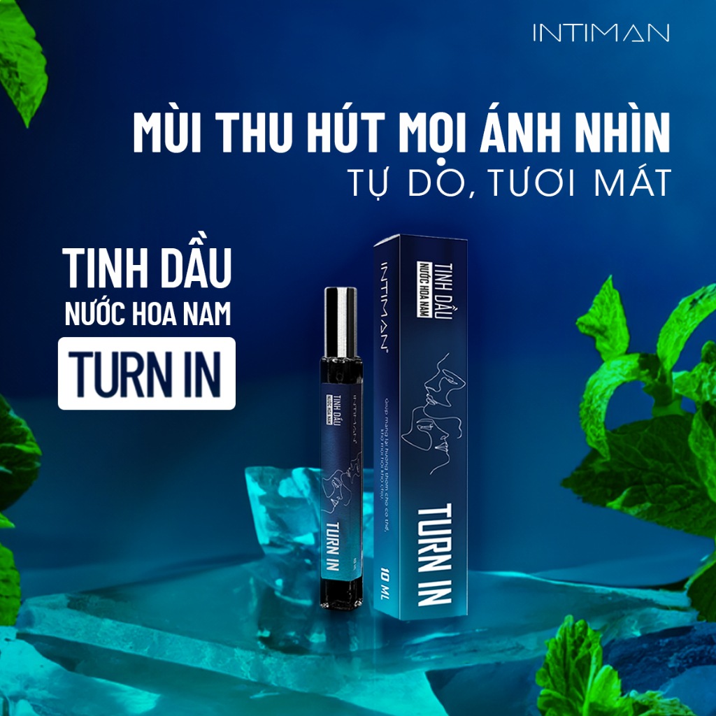 [Mã Inbau15 Giảm 10% Đơn 0Đ] Tinh Dầu Nước Hoa Nam Intiman Turn In 10Ml, Dạng Xịt, Nhỏ Gọn, Mùi Thu Hút Ánh Nhìn