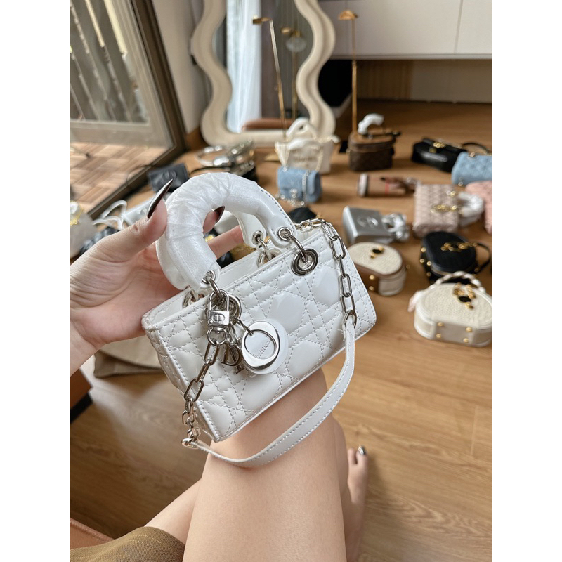Túi Di_or dáng ngang hàng vip full box sz18