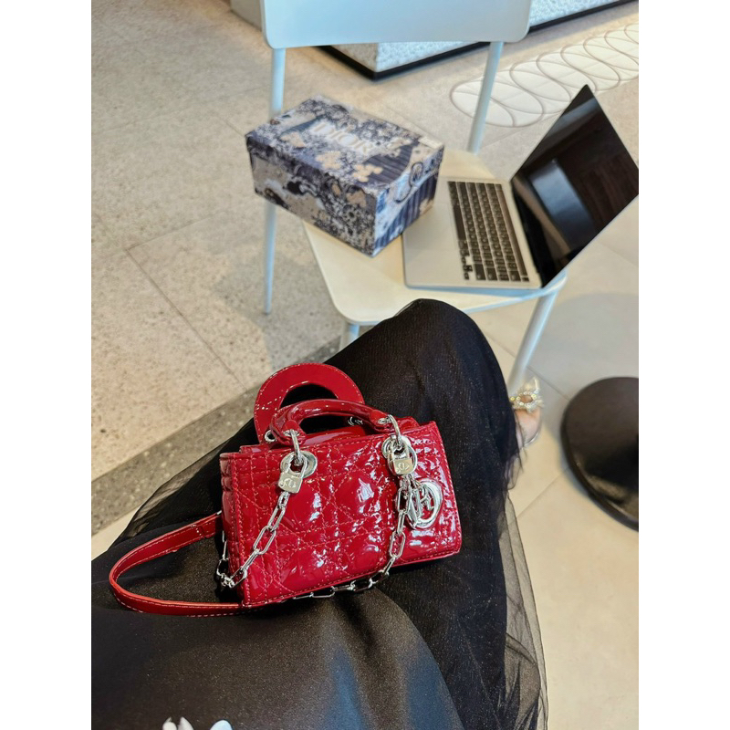Túi Di_or dáng ngang hàng vip full box sz18