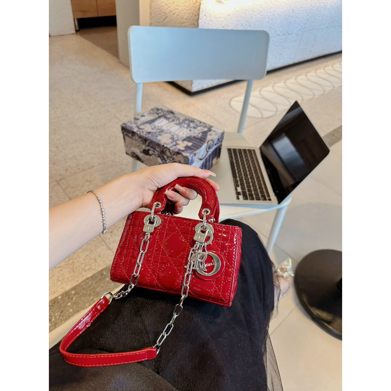 Túi Di_or dáng ngang hàng vip full box sz18