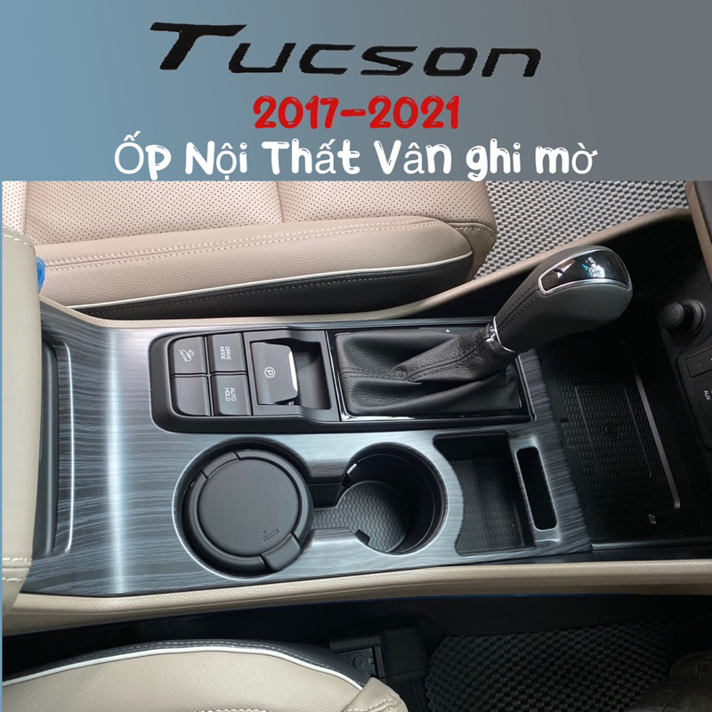 Ốp nội thất xe Tucson 2016-2021 4 Màu: Carbon + vân đá + Titan Phụ kiện trang trí dán 2017 2018 2019 2020