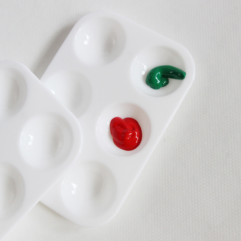 Khay Pha Màu 6 ô, bảng Palette