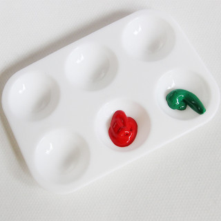 Khay Pha Màu 6 ô, bảng Palette