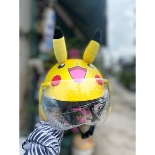 nón bảo hiểm cho e bé 2 đên 7t (pikachu)