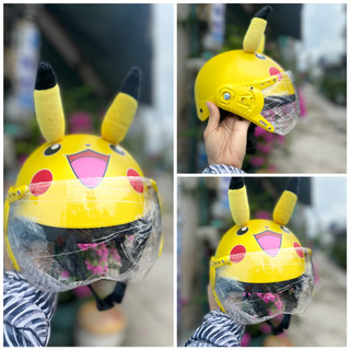 nón bảo hiểm cho e bé 2 đên 7t (pikachu)