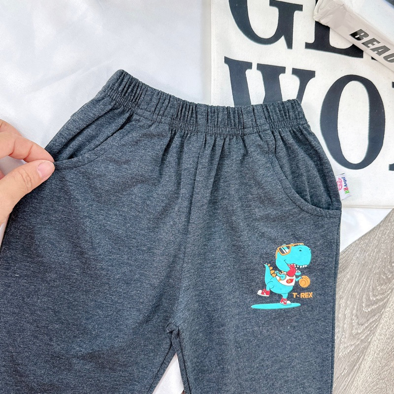 Quần cotton dài bé trai 2-7y