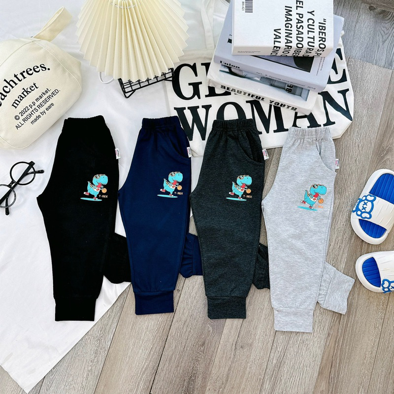 Quần cotton dài bé trai 2-7y