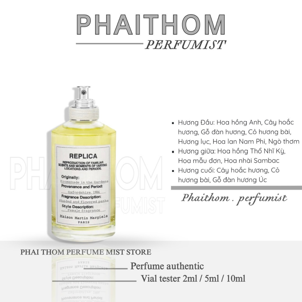 🌟 𝐏𝐇𝐀𝐈𝐓𝐇𝐎𝐌 🌟      𝐑𝐄𝐏𝐋𝐈𝐂𝐀 Promenade In The Gardens | Nước hoa unisex 🌟