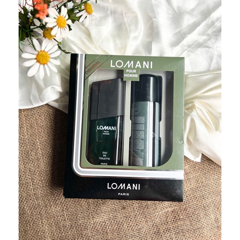 Set Nước hoa nam Lomani Pour Homme Eau De Toilette 100ml